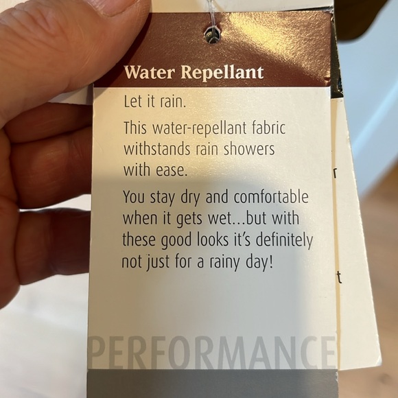 NWT Mac-Mor Private Collection brown faux suede zip and snap front rain … - Picture 8 of 10